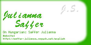 julianna saffer business card